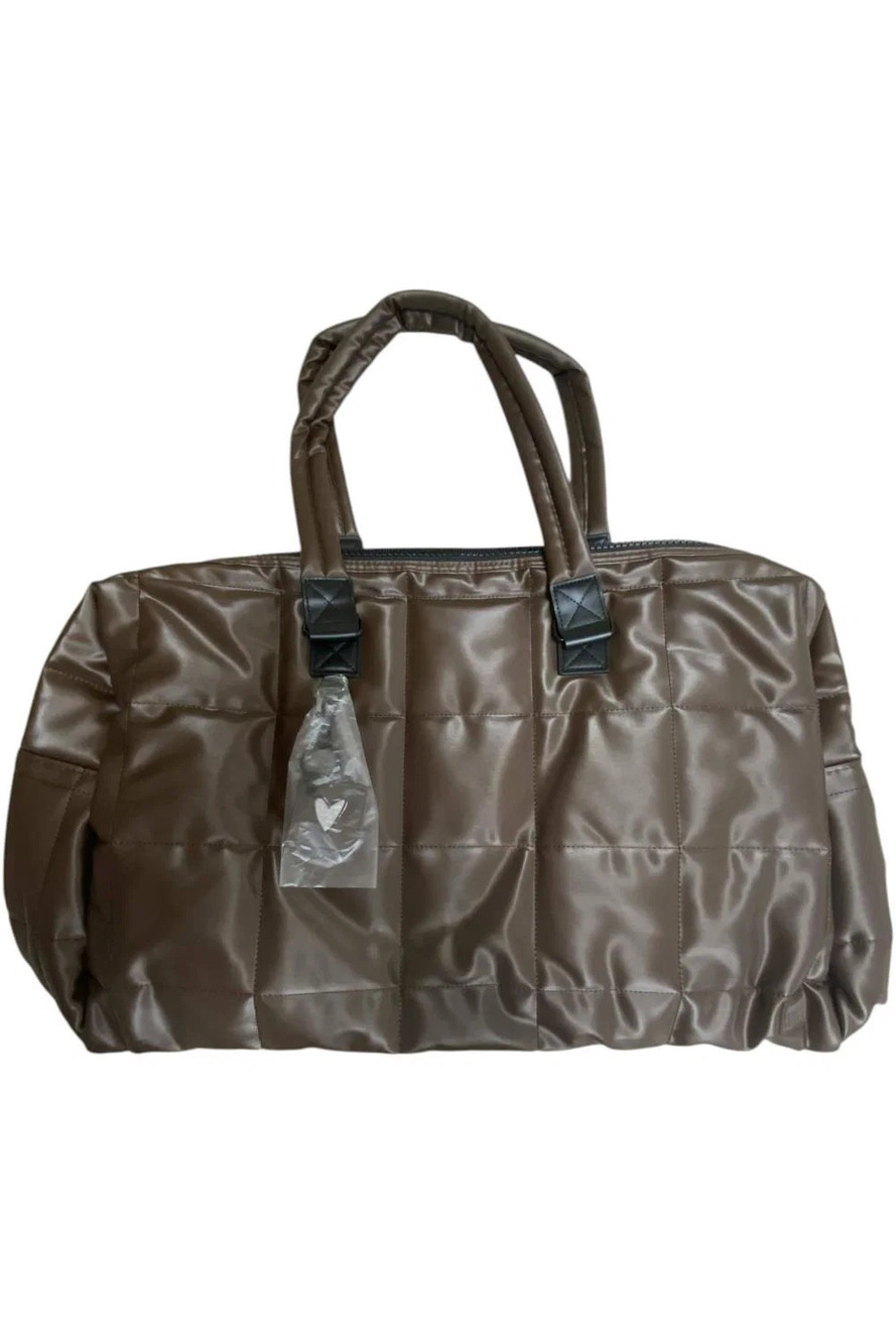Shawn Killinger x IHKWIP Checkmate Duffel with Crossbody Strap Truffle
